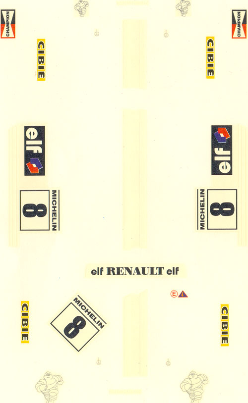 TEAMSLOT decal sheet Renault R8 TS Gr5 blue